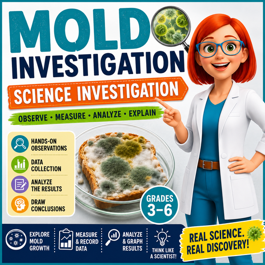 Mold Science Investigation | Fungi Science Investigation | NGSS STEM Activity | Grades 5–6